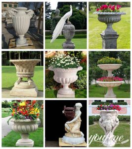 wholesale hand carved marble flower pot suppliers